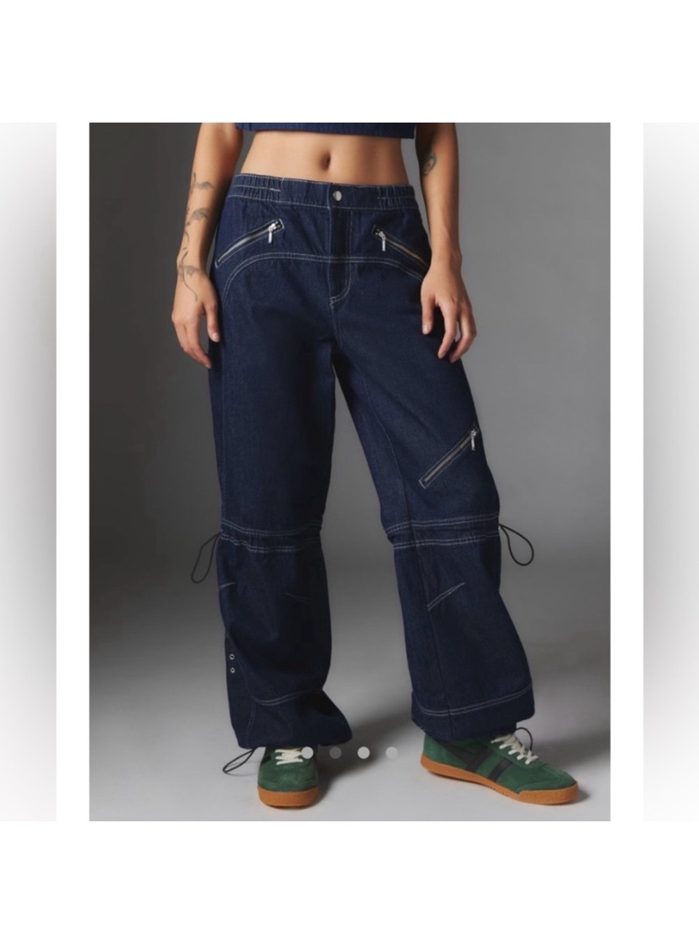 Urban Outfitters Silence + Noise Wide Leg Baggy Jean Denim 27 Skater Gorpcore